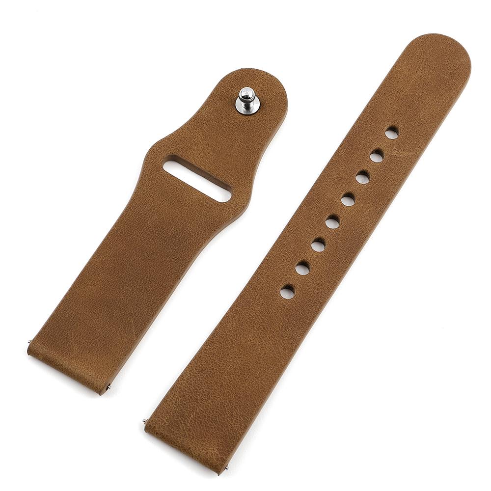 Leather Watch Strap 20mm Wristband Bracelet Quick Release Soft Sports Watchband for Smartwatch Band Watches Accessories