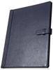 A4 Genuine Leather Slim Notebook Holds 2 Fits College Includes Pen and Card Slots NC3 [BLUE SINCERE] Cover, Books, Notebooks, Holder, Bookmark, /