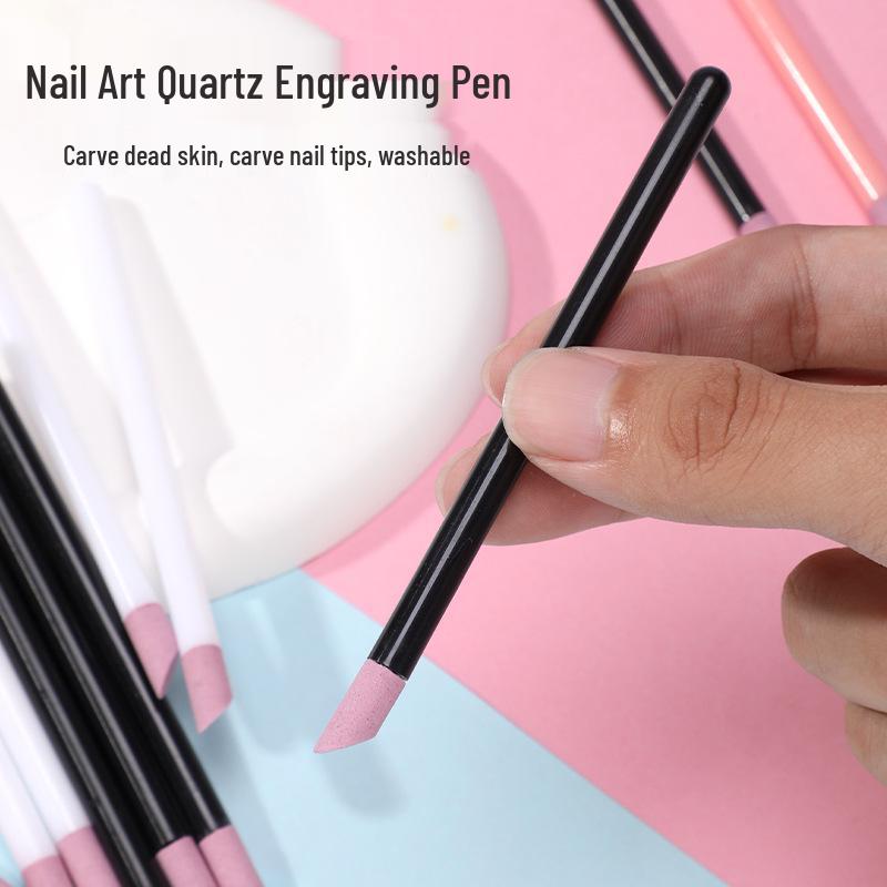 Nail Art Quartz Pen for Polishing, Filing, and Cuticle Removal