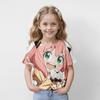 Girl Clothes Girl T-Shirts Short Sleeve Kids Summer Clothes Anime Graphic Print Girl Top Casual Cute O-Neck Children's Clothing