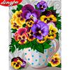 Алмазная вышивка Цветочная картина Вышивка крестиком 5D Алмазная мозаика