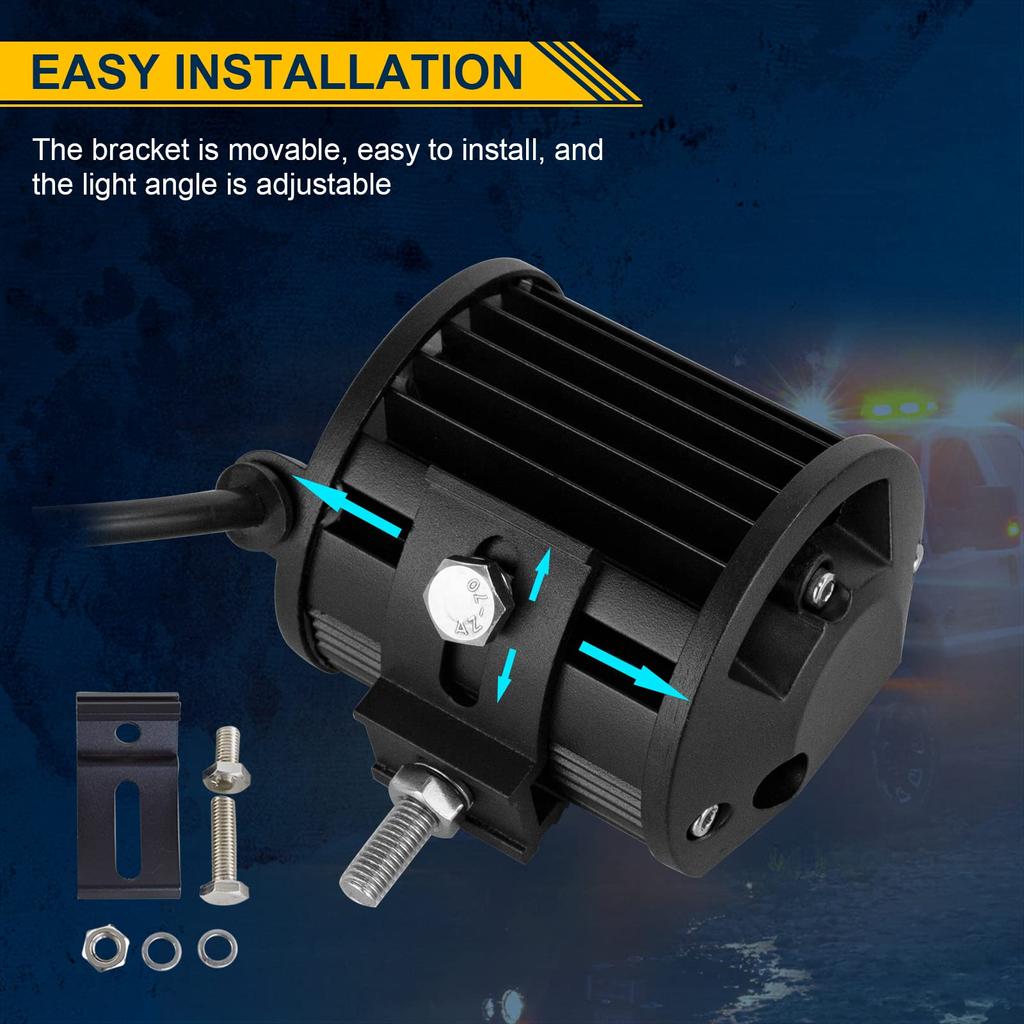 36 Вт светодиодный рабочий свет 12 В 24 В светодиодный рабочий свет узкий угол светодиодный прожектор IP67 водонепроницаемый 6000 К белый вилочный погрузчик наружное освещение (2)штук