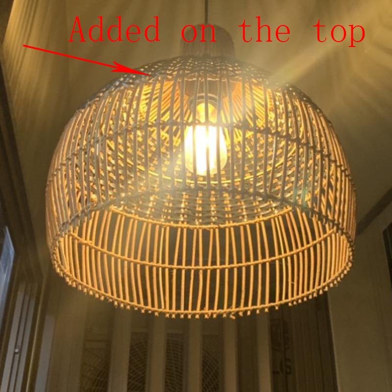 Подвесные светодиодные светильники из ретро-ротанга, плетеные вручную подвесные светильники для гостиной, столовой, подвесные светильники E27, освещение для украшения комнаты и дома