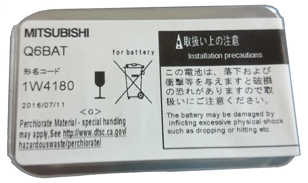 Программируемый логический контроллер Mitsubishi Electric Q6BAT
