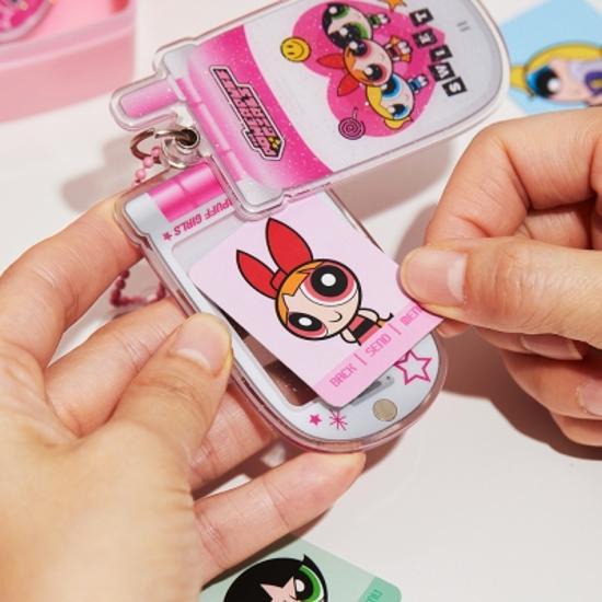 Брелок для ключей с фотографией на сотовом телефоне Ten by Ten Powerpuff Girls - популярная фраза в Корее.