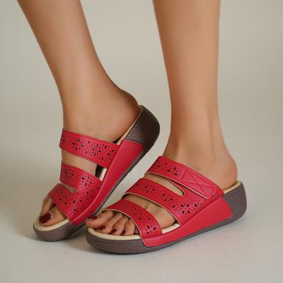 Европейские и американские шлепанцы с рыбьим носком, женские нескользящие для улицы, новая летняя мода, повседневные на танкетке, с рыбьим носком, на платформе, пляжные туфли, сандалии