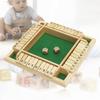 4 Sided 10 Number Pub Bar Party Supplies Shut The Box Dice Board Game Flaps & Dices Game Wooden