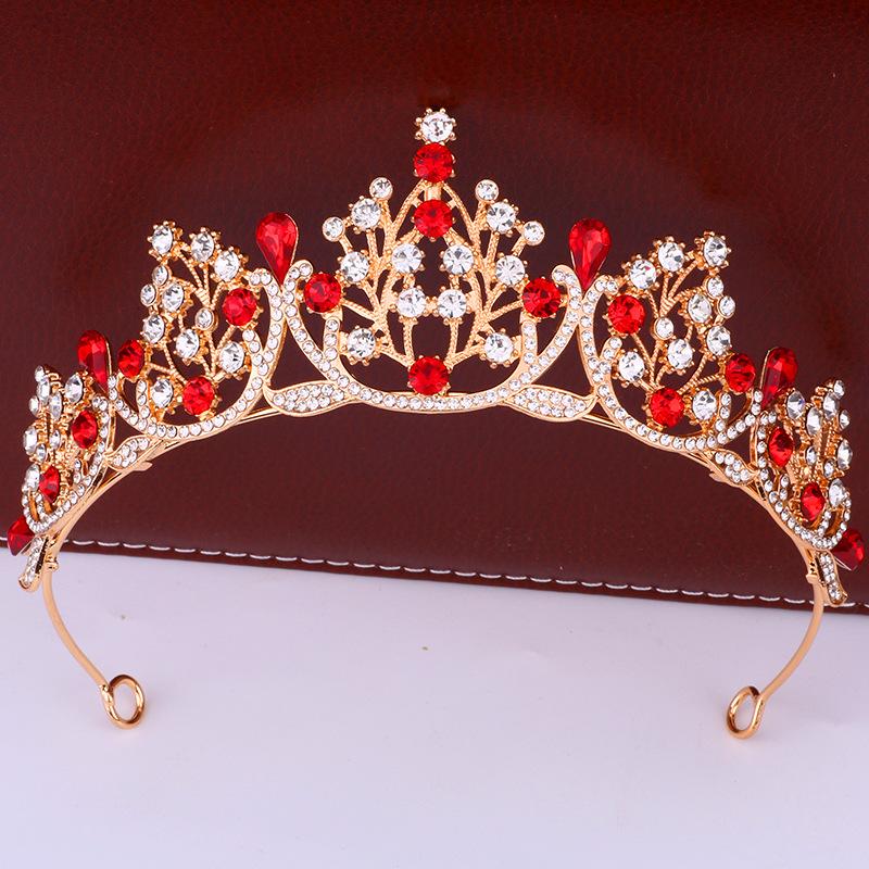 Новая Модная Принцесса Кристальная Корона Головной Убор Свадебное Платье Невесты Аксессуар для Платья Конкурс Красоты Выступление Корона Королевы