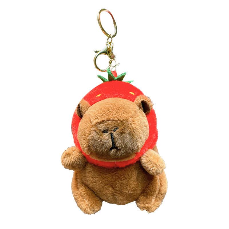 Adorable Plush Capybara Keychain Cute Cartoon Style Keyring For All Occasions