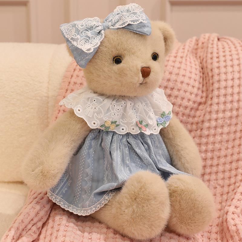 New Running Rabbit Doll Plush Toy Soothing Doll Teddy Bear Baby Clothes Bear Doll Throw Pillow Birthday Gift