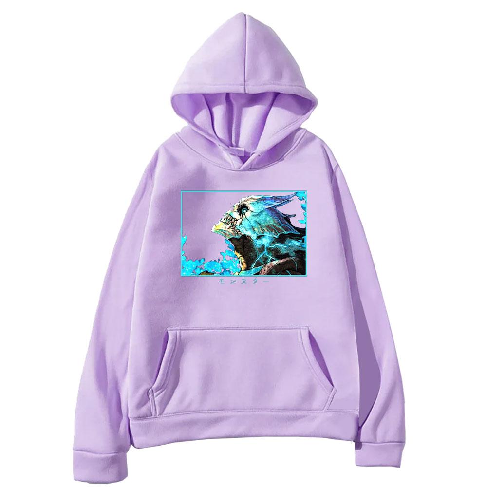 Аниме Кайдзю Нет. 8 графических принтованных худи с капюшоном для мужчин и женщин, эстетичные модные толстовки, удобная уличная одежда, унисекс-толстовка в стиле Харадзюку