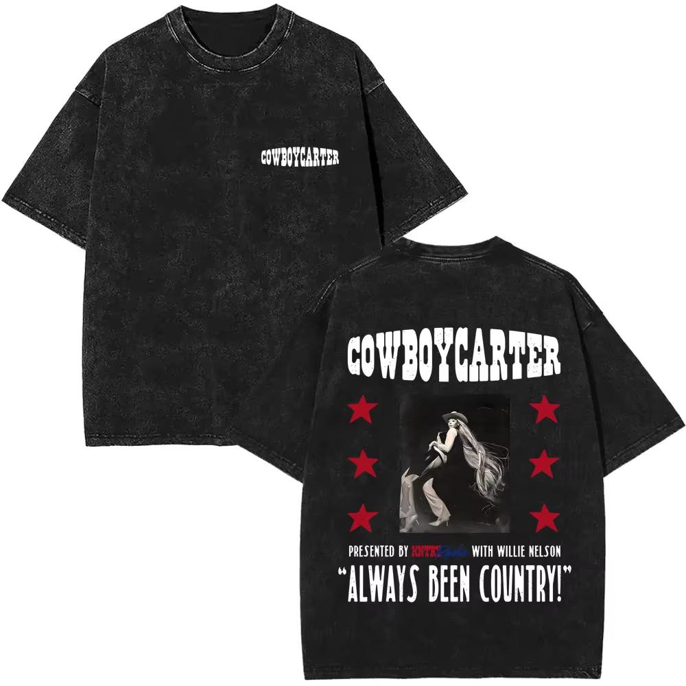Retro Washed Beyonce Renaissance World Tour Tshirt Album Concert Music Tshirts Mens Women Casual Cotton Vintage T Shirts