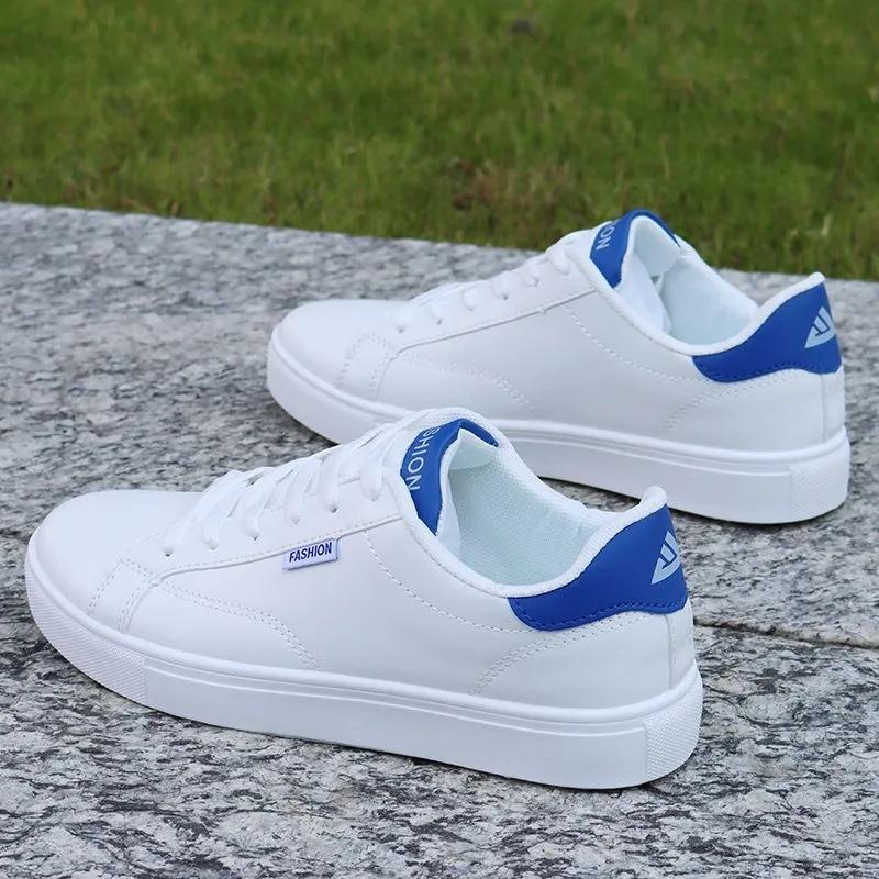 Men's Shoes 2025 Spring Waterproof Little White Shoes Korean Version of Sports and Leisure Shoes Korean Version of Trendy Versatile Non-slip Board Sh