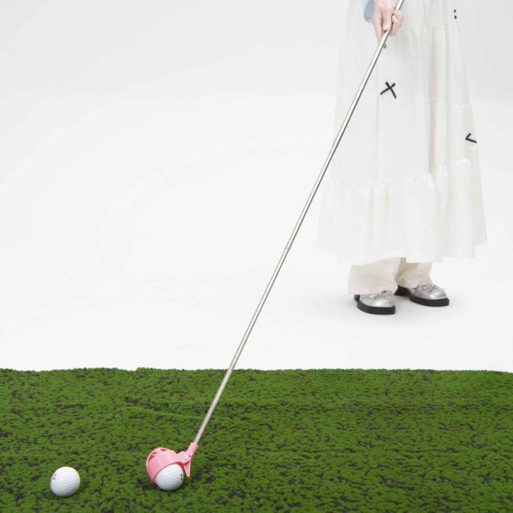 Two-Sided Golf Ball Pick Up Tool Adjustable Stainless Ball Grabber  Water