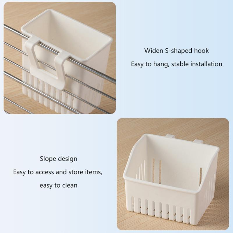 Подвесной пластиковый дренажный органайзер, корзина для хранения, кухонные мини-органайзеры для ванной комнаты, переносной контейнер для хранения