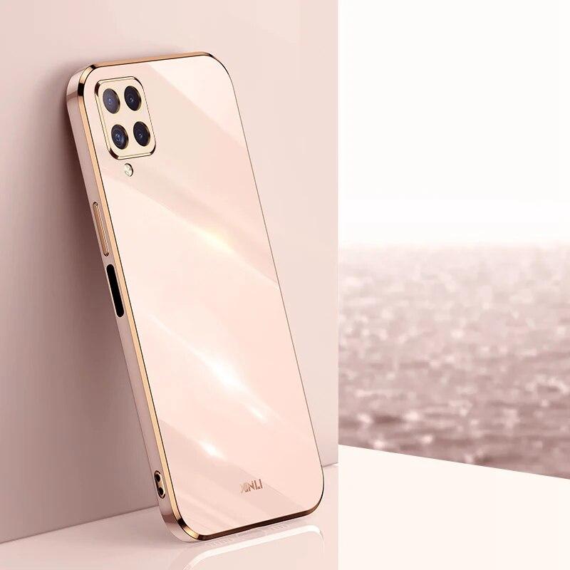 KEYSION Роскошный чехол с покрытием для Samsung A22 4G A22S 5G A12 A50S, силиконовый квадратный противоударный чехол для телефона Galaxy M53 M33 M32 4G