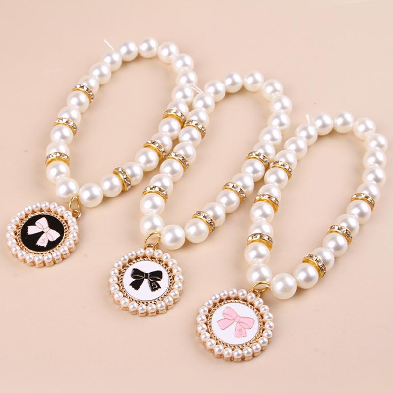 Adjustable Pet Pearl Necklace Cat Dog Pearl Collar Wedding Party Pet Jewelry Accessories Pet Products Pet Birthday Gifts