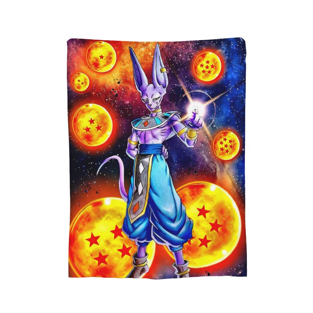 Милое флисовое одеяло-коллаж с кандзи из DBZ, креативное плед-покрывало для дома 200x150 см, покрывала,