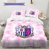 Cerezo Osaka Pattern Bedding Quilt Set  Home Decoration  Gift (1 * duvet cover + 2 * pillowcase  without core).xwn
