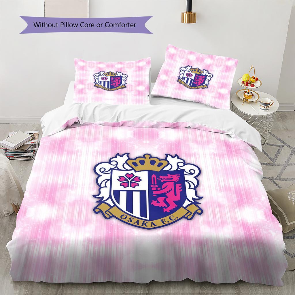 Cerezo Osaka Pattern Bedding Quilt Set Home Decoration Gift (1 * duvet cover + 2 * pillowcase without core).xwn