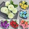 Home Decor Artificial Carnation Flowers With Handcrafted Silk Material For Wedding And Photography Props