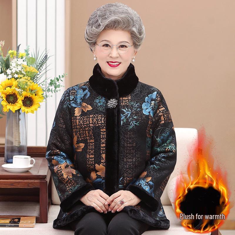 Женская зимняя норковая шуба с бархатной подкладкой – Элегантная и модная для женщин среднего и пожилого возраста