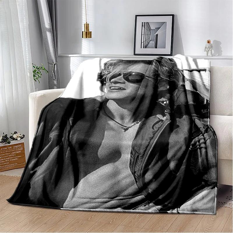 JJ Maybank 2025 New Style Rudy PankowStar Flannel Blanket,Soft Throw Blanket for Home Bedroom Bed Sofa Travel Cover Kid Gift