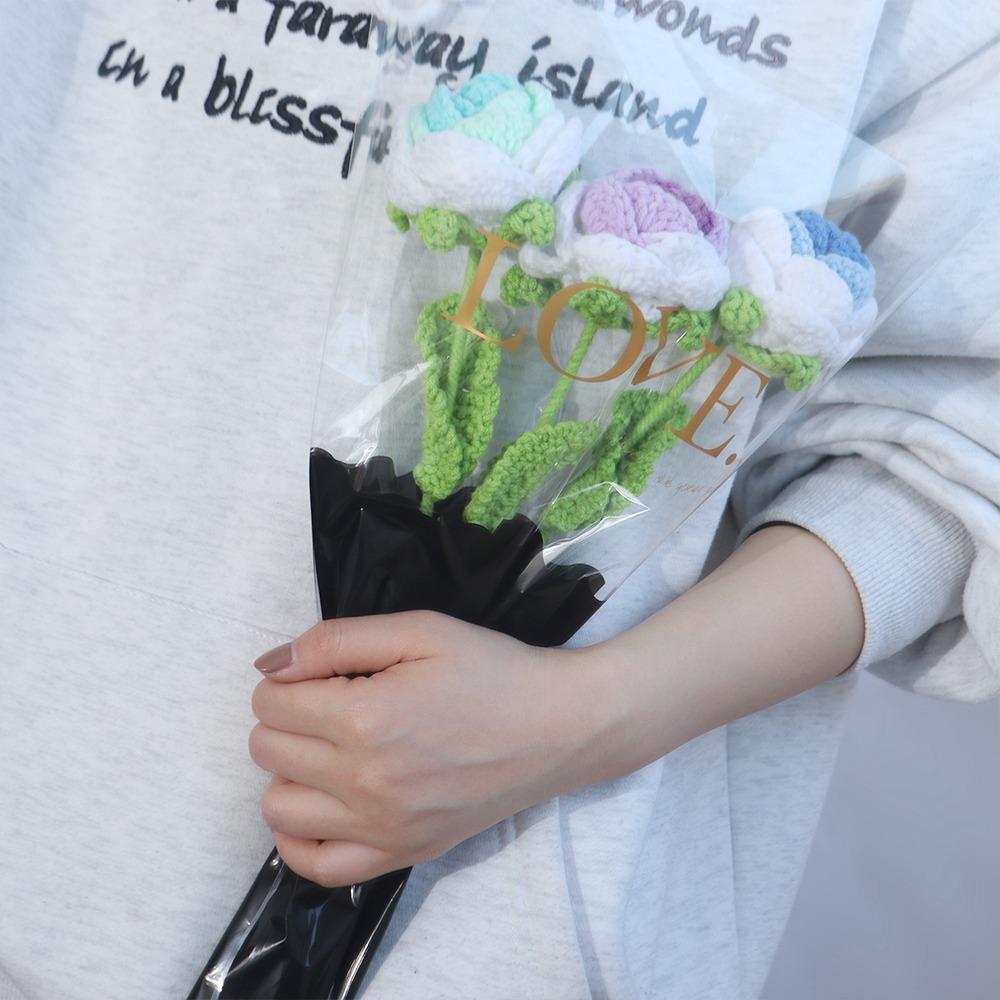 50pcs Waterproof Flower Packaging Bag Package Supplies Bouquet Packing Material Wedding