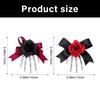 1pc Haunted Style Skeleton Hand Hair Clip Contrast Rose Bows Practical Plastic For Themed Dressing Up Event