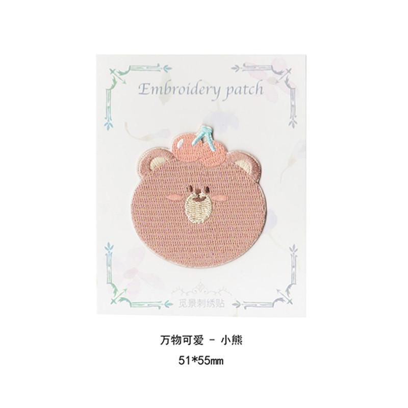 Санай Вышитая тканевая наклейка Ручная работа Сделай сам Детская одежда Брюки Декоративная нашивка Самоклеящаяся Наклейка с рисунком для ремонта