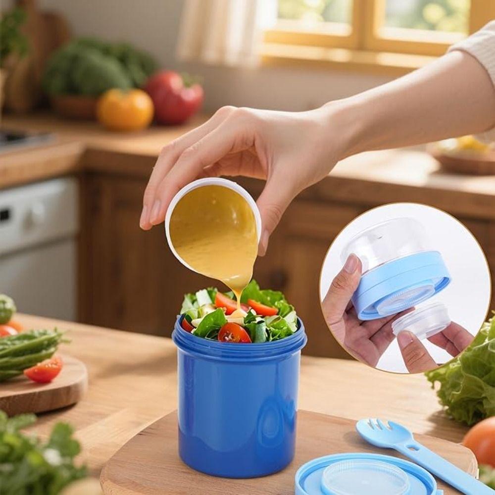 with Spoon Breakfast Cup Dressing Holder Yogurt Container Convenient Fruit Cup School