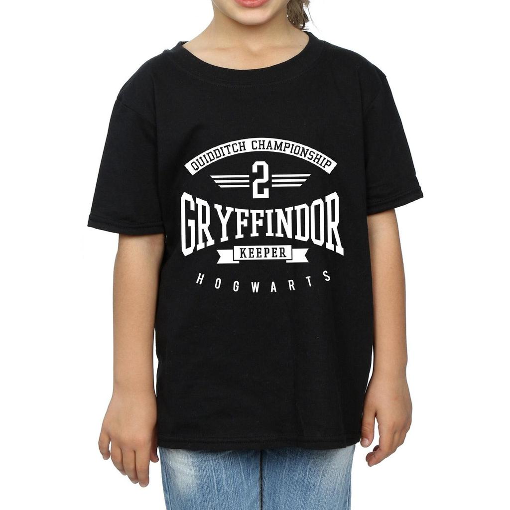 HARRY POTTER Girls Gryffindor Keeper Cotton T-Shirt