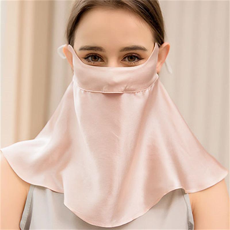Шелковица шелковица Facekini: Маска для защиты лица и шеи от ультрафиолета и дыма для женщин