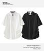 Модная мужская японская свободная короткорукавная рубашка-поло 2026