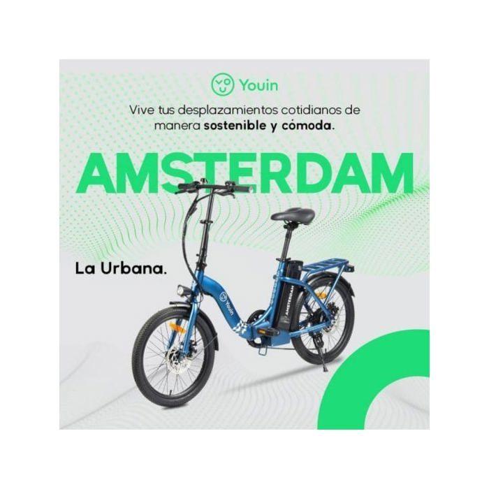 Electric Bike - YOUIN Amsterdam BK1003 - 250W - Foldable - 7 Speeds - 20 Inches