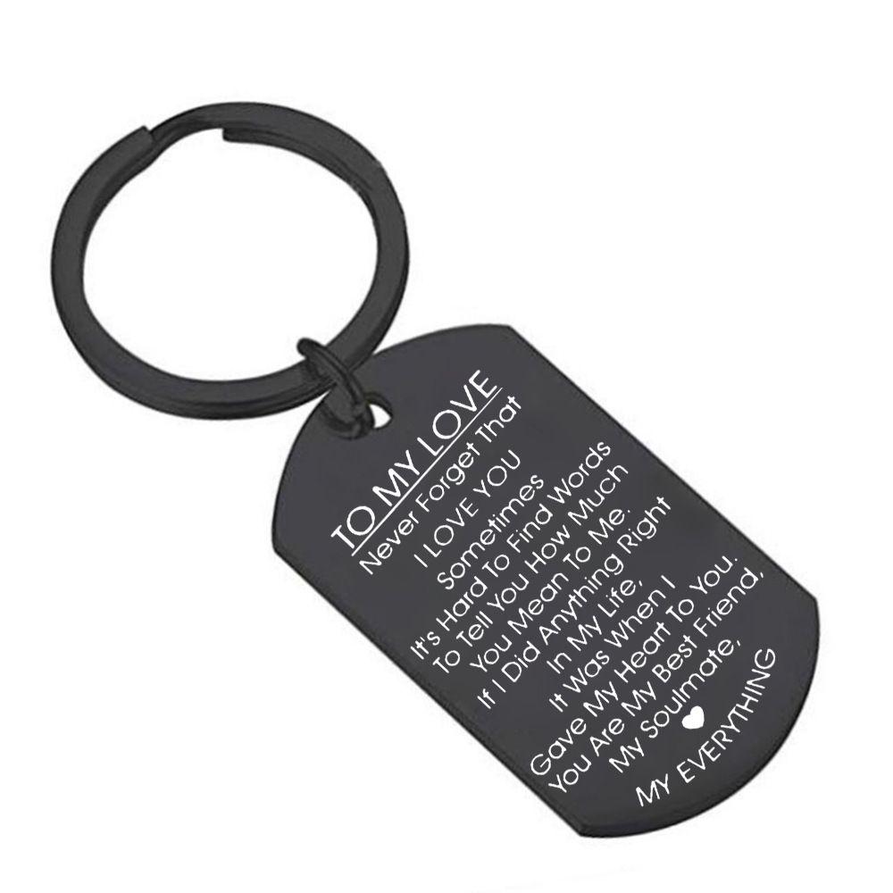 Wedding Husband Lover Gifts Anniversary Boyfriend Valentines Day Key Ring TO MY LOVE Keychain