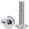 304 Stainless Steel Chamfered Plum Screw with Flat Head, M5/M6/M8