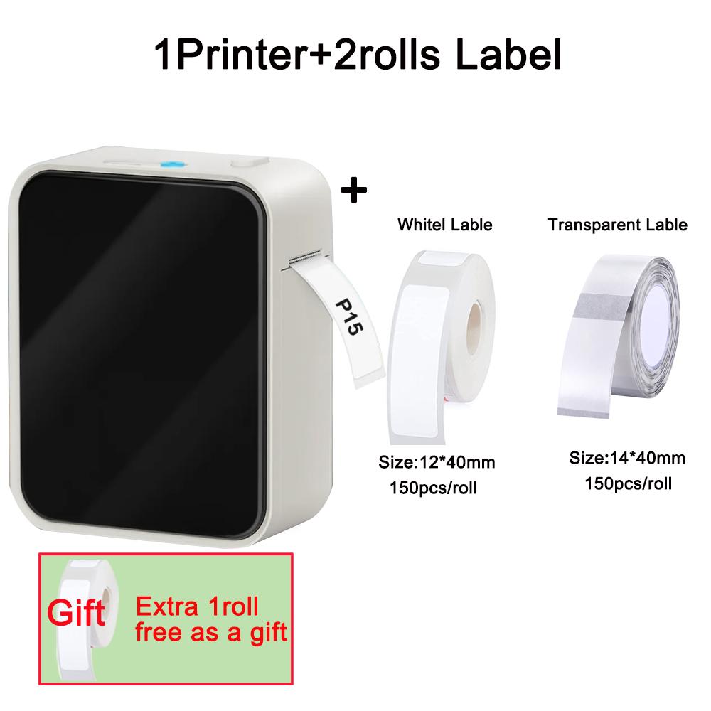 P15 Принтер для наклеек Беспроводной Портативный Термопринтер для этикеток Похожий на D11 D110 D101 Машина для маркировки Мини-мейкер для бирок