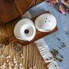 Acacia Salt and Pepper Shaker Set, Oval Shape