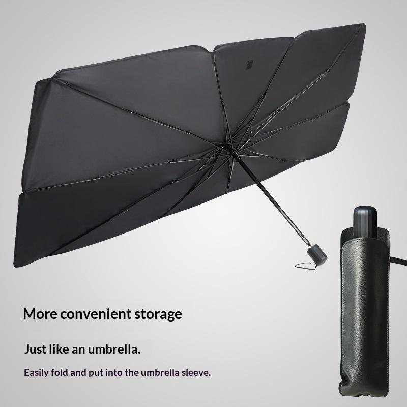Car Umbrella Windshield Sunshade Foldable UV Block for Front Window Vehicles Sun Heat Shielding for All Sizes
