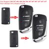 Remote Car Key Shell For Peugeot 208 307 406 308 206 306 307 407 807 207 607 107 Partner Key Case For Citroen C4 C2 Xsara C3 C8