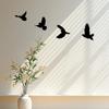 Black Birds Metal Wall Decor – Set of 4 Decorative Birds, Elegant Metal Wall Art Hanging, Stylish Home Decoration