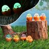 Nightglow Car Ornaments 3D Cartoon Broken Shell Chicken Mini Landscape Automotive Decorative Resin Ornaments DIY Car Decoration