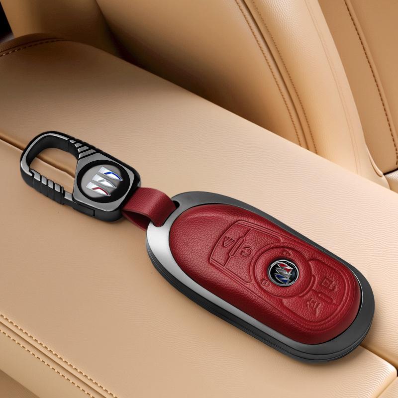 Совместимый чехол для ключей для Buick Encore, Envision, Regal, Envision GX/Flag Моделей, Дизайн с пряжкой-ракушкой.