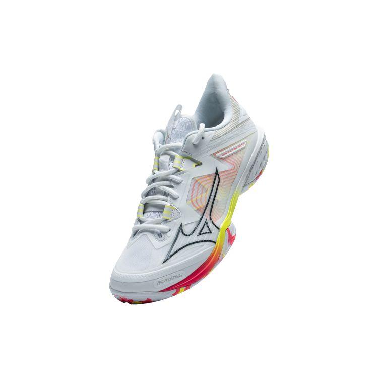Mizuno Wave Claw Neo 2 Neon - White Pink Bolt Unisex Sneakers High-Vis-Pink Bolt-2-Neon 71GA227022