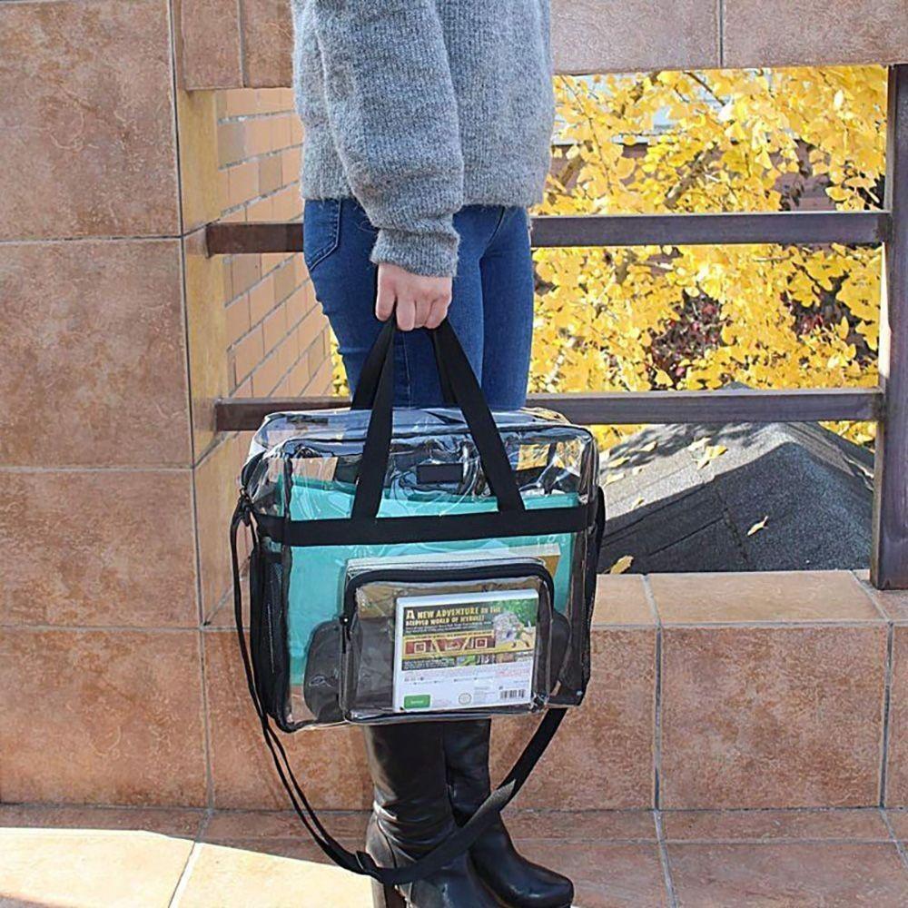 Front Pocket Large Capacity Clear Bag Unisex Travel Shoulder Bag Mini Handbag