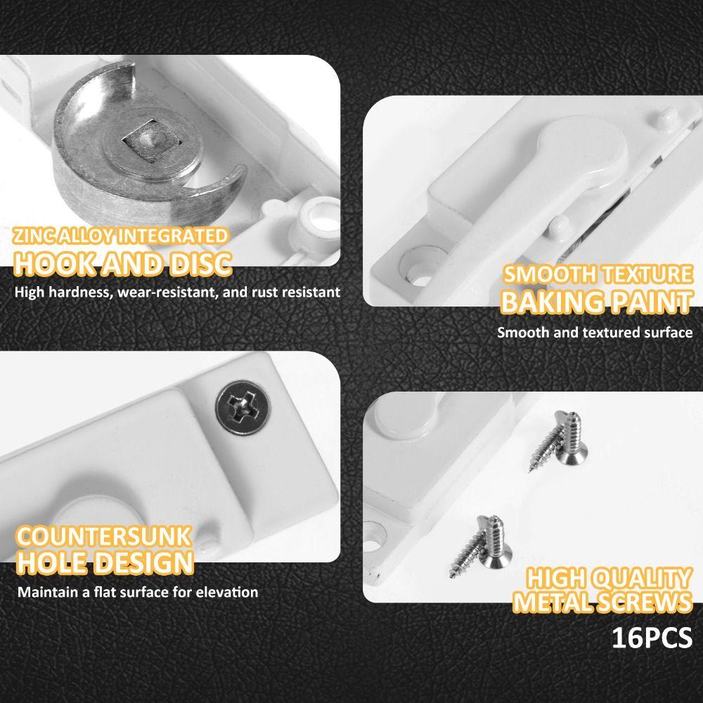 Anti-Theft Window Sash Locks Zinc Zinc Zinc Alloy Crescent Lock Window Lock Buckle Child Safety Protection