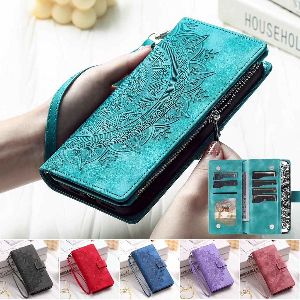Кожаный чехол для Samsung Galaxy A16 A36 A56 A52 A72 A32 A22 A12 A13 A23 A33 A53 A73 A15 A35 A55 A51 A71 с держателем для карт Кошелек Обложка
