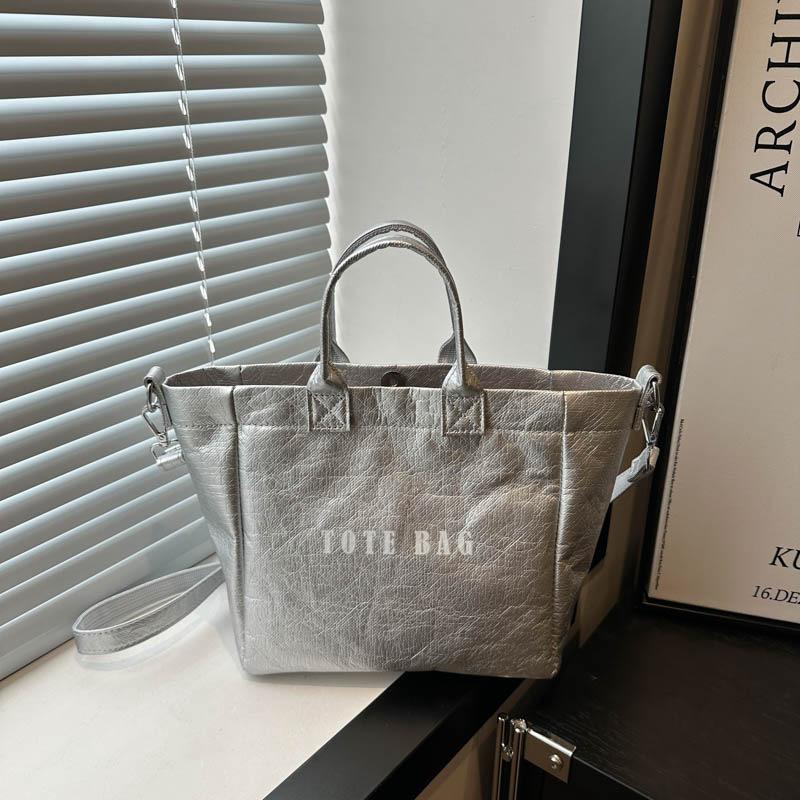 Новая модная и универсальная фактурная сумка большой вместимости из бумаги DuPont, сумка через плечо на одно плечо