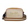 Б/у 9726 Jess Crossbody 3041 7921 Логотип с тиснением Разноцветный блок Неиспользованный Лошадь и повозка Мел Унисекс из Японии